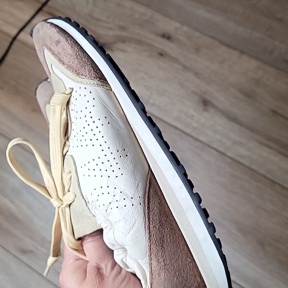 P448 Women's Sneakers in Cream, Tan, Brown - Picture 4 of 9
